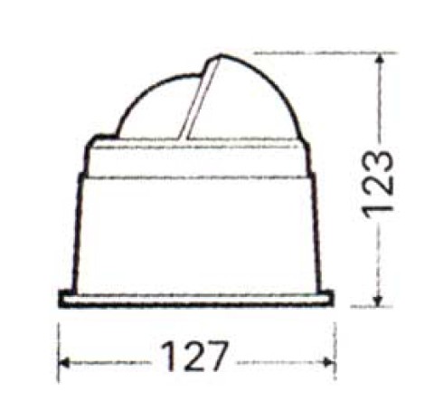 Bussola Riviera serie ZENITH BZ3 alta velocita' mm.127 a chiesuola
